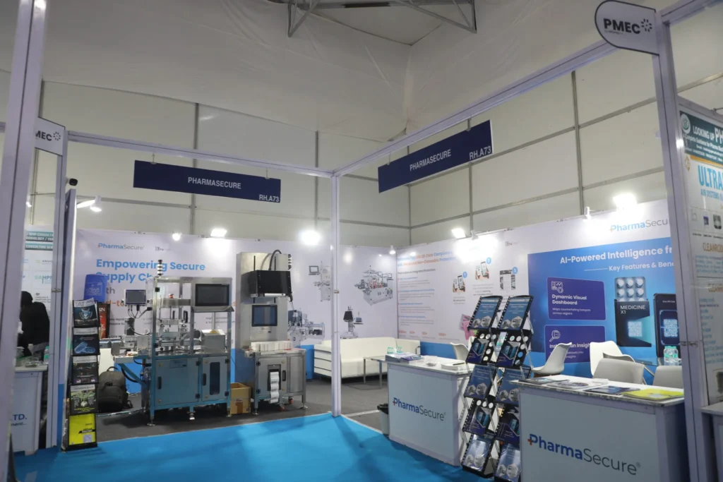 PharmaSecure brand presence at PMEC 2025 pharmaceutical manufacturing exhibition